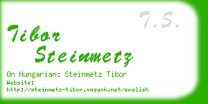 tibor steinmetz business card